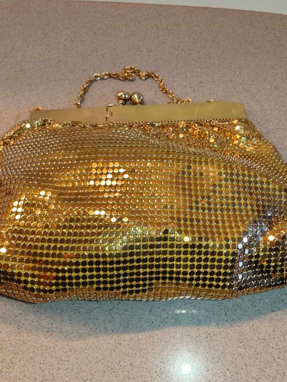 Vintage Gold Evening Bag